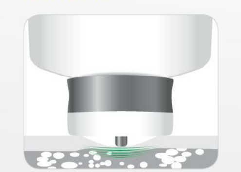 真皮弾力計のプローブ断面