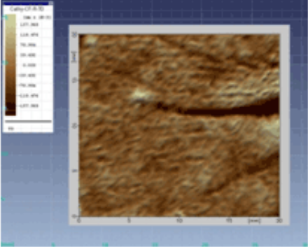 目じりの3次元画像