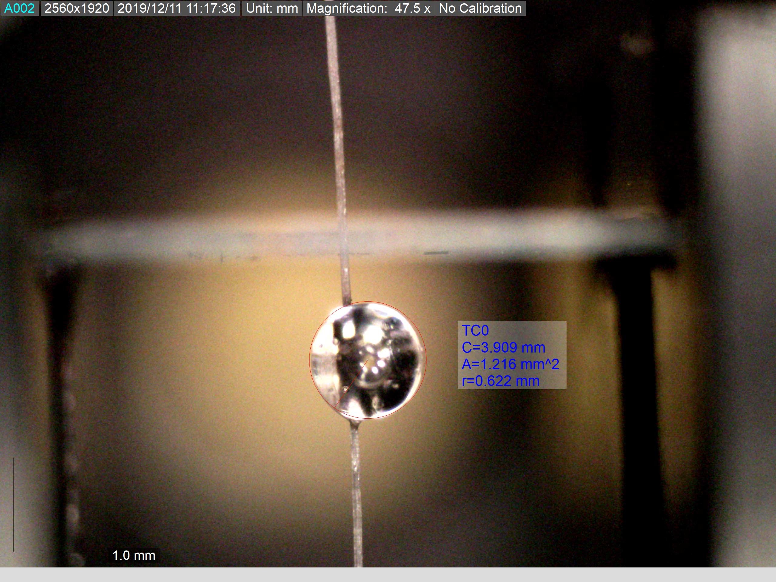 ドロップレットの画像情報